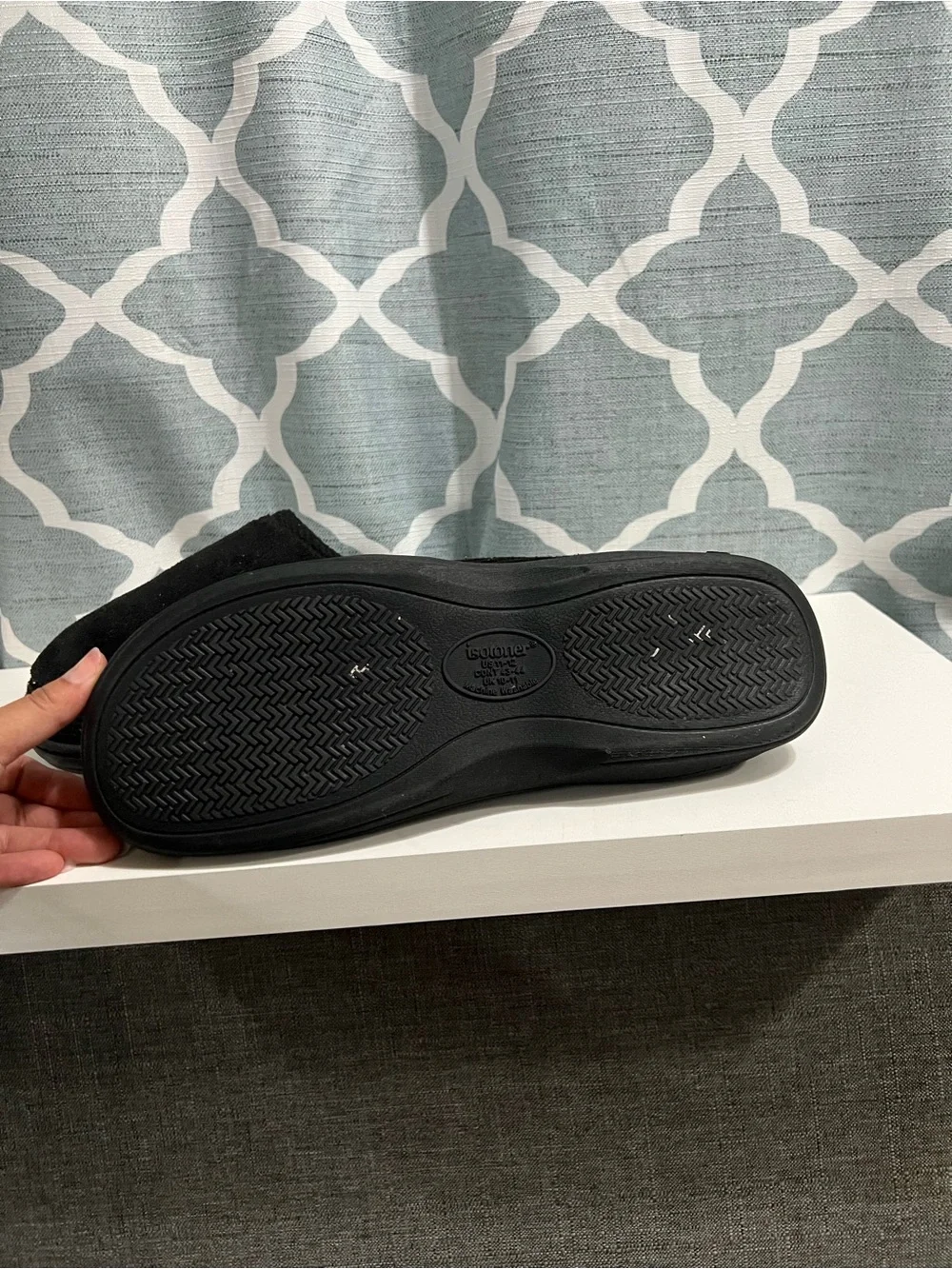 Deer Stags black slip ons